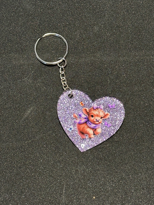 Highland Heart Keychain