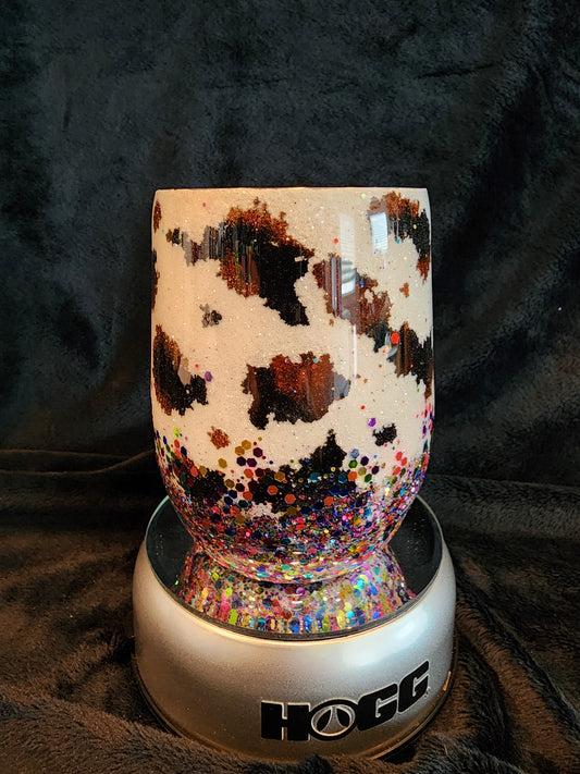 Cow Party Wine Tumbler