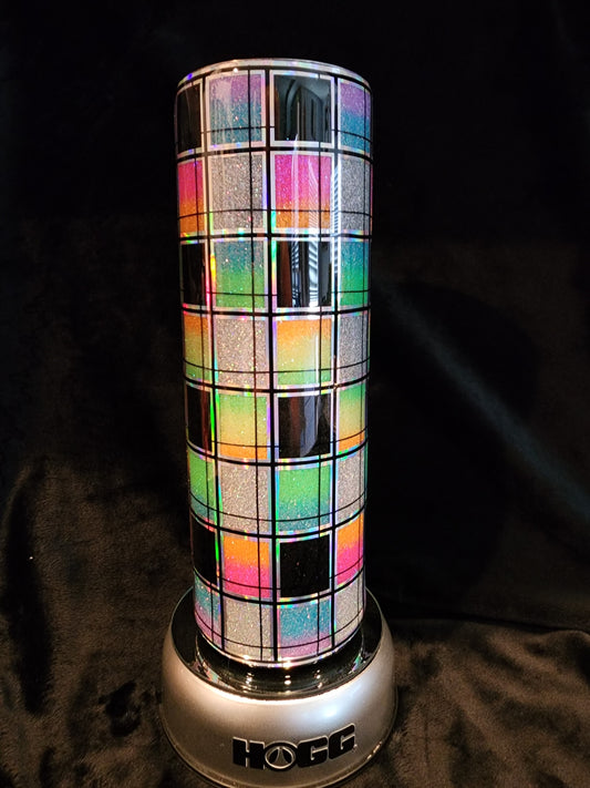 Neon Plaid Tumbler