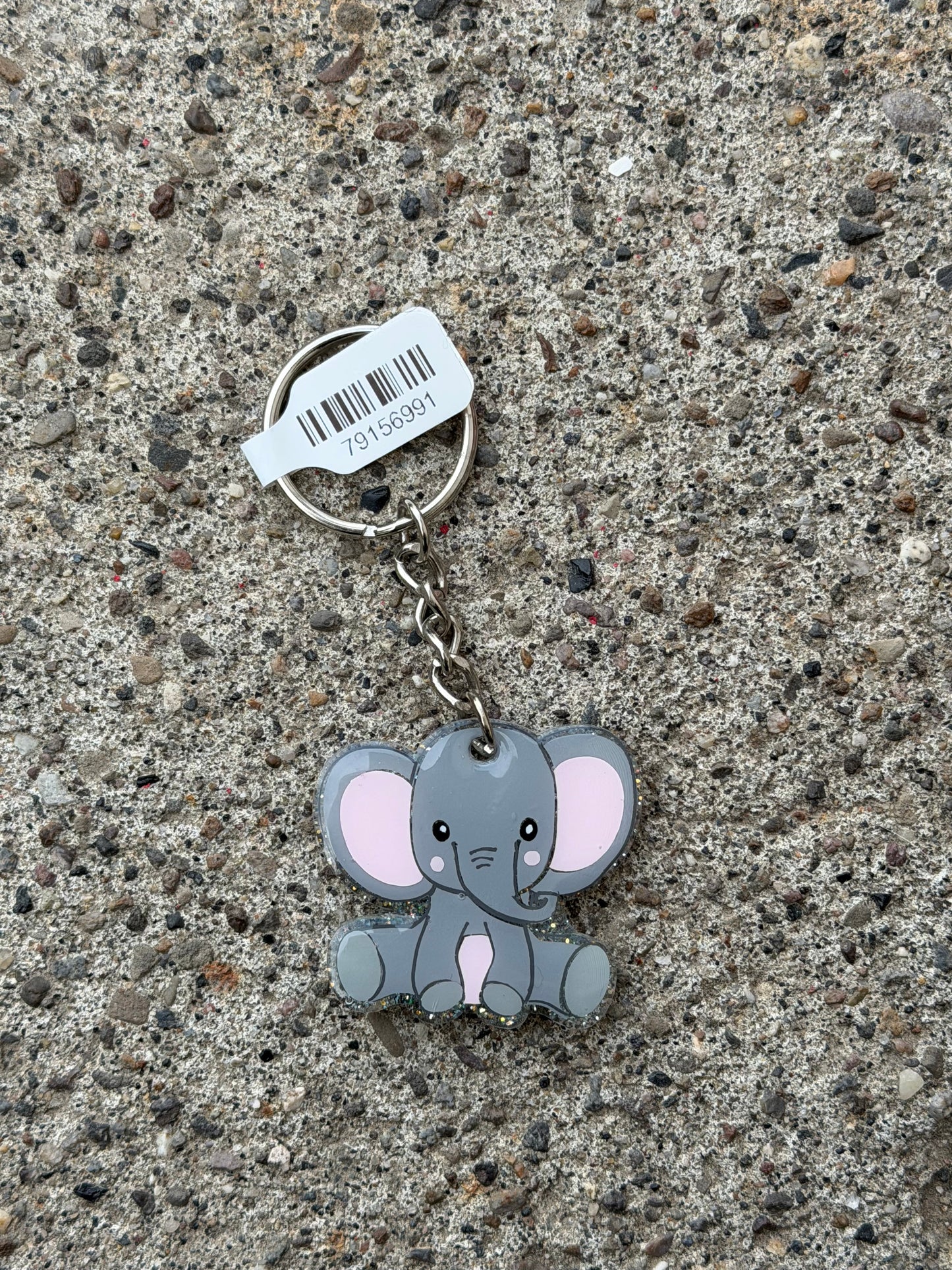 Baby Elephant Keychain
