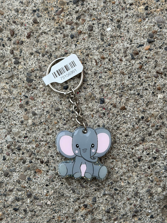 Baby Elephant Keychain