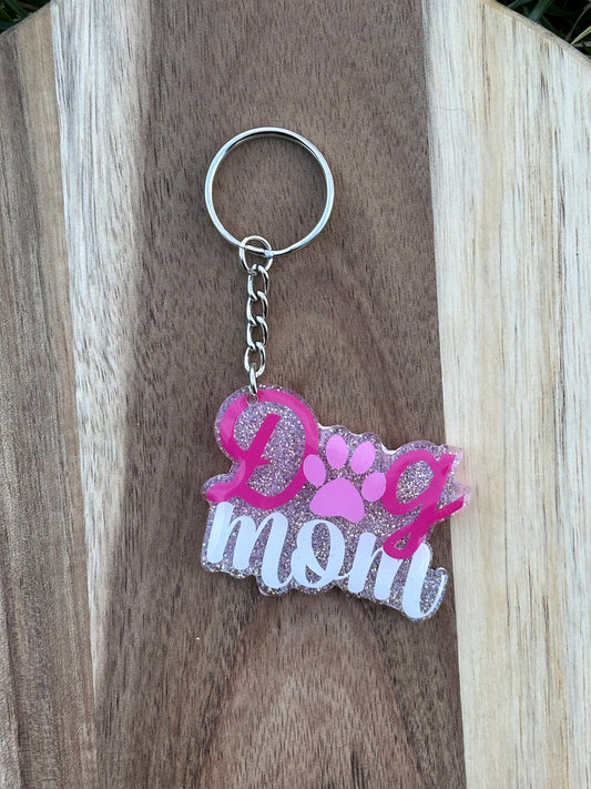 Dog Mom Keychain