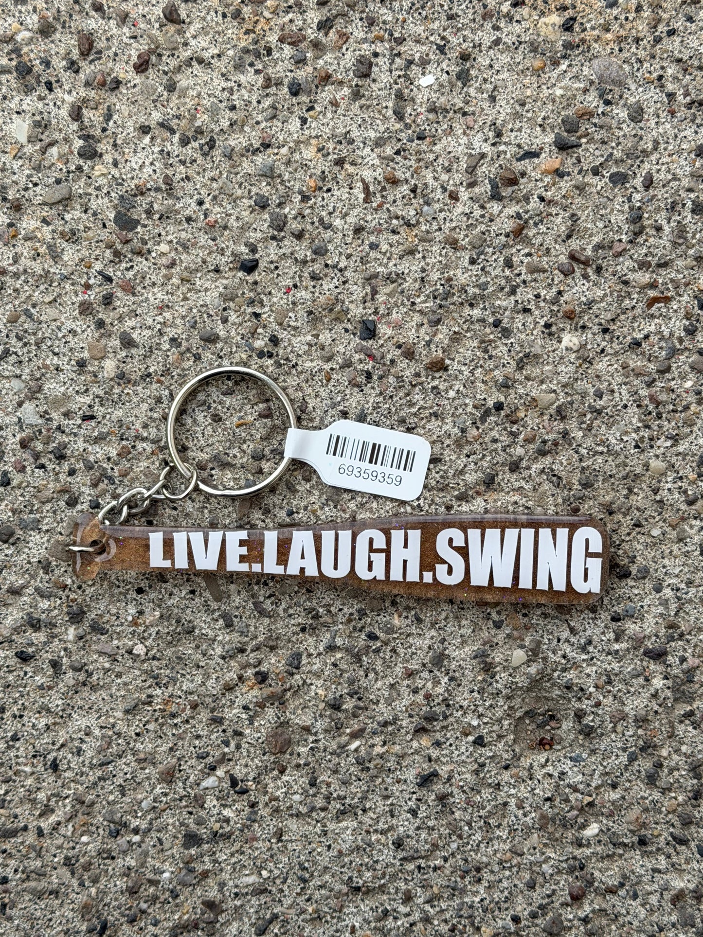 Live Laugh Swing Keychain