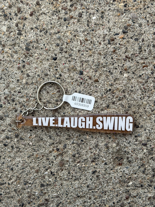 Live Laugh Swing Keychain