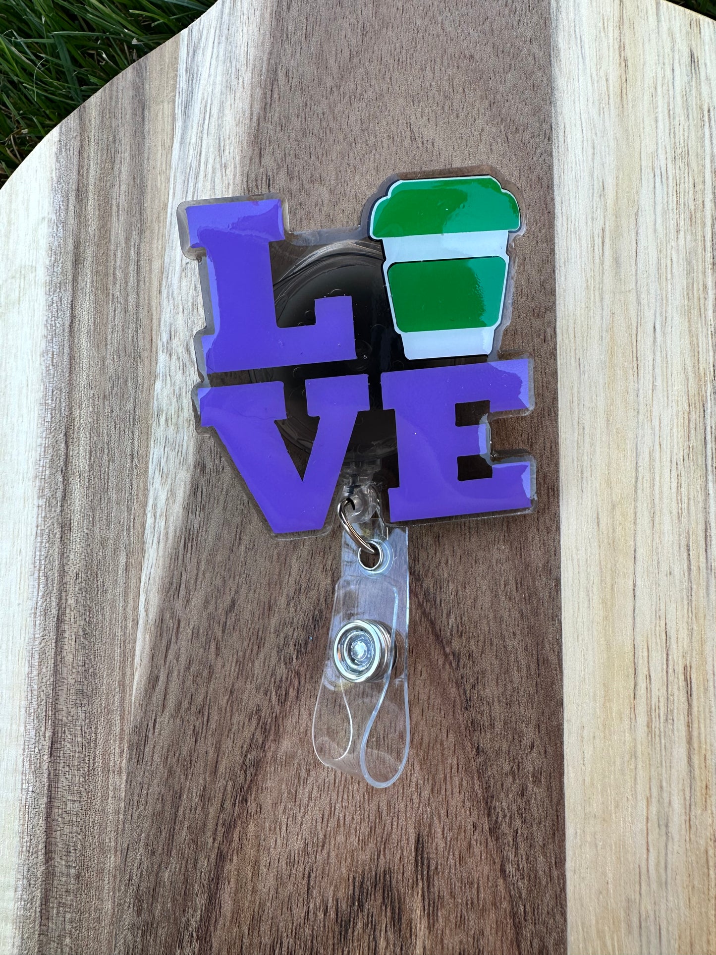 Love Coffee Badge Reel