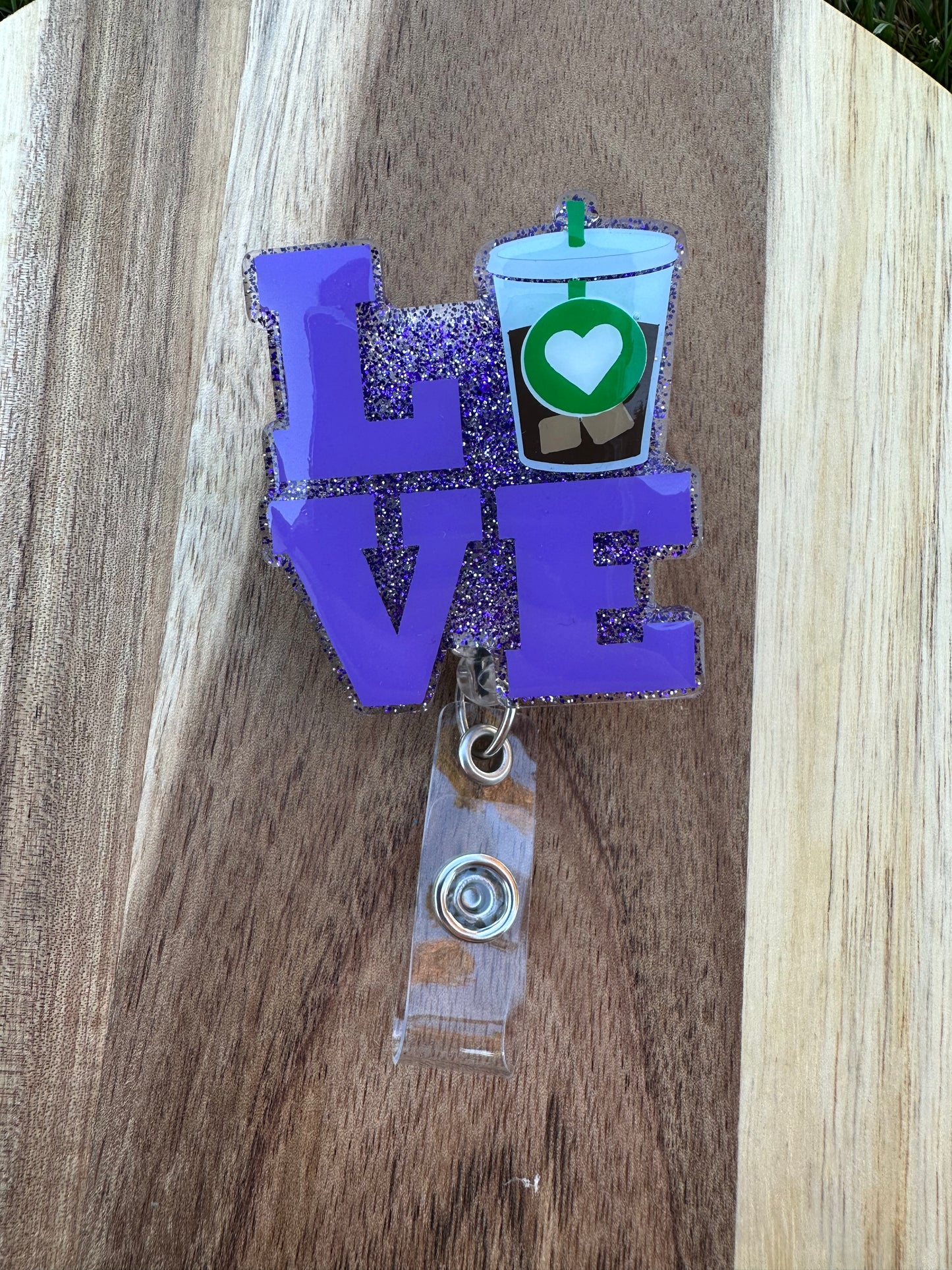 Love Coffee Badge Reel