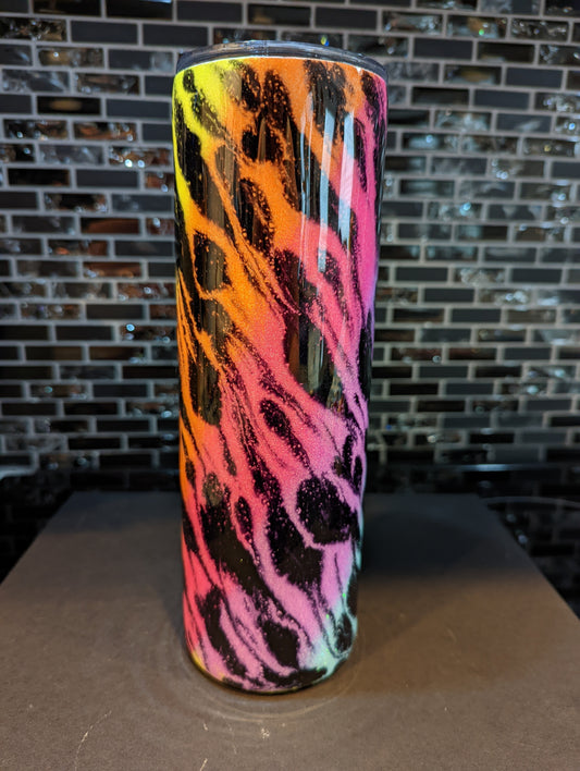 Neon Zebra Tumbler