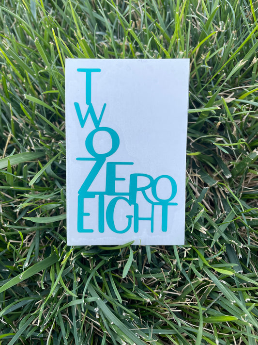 Two Zero Eight Decal