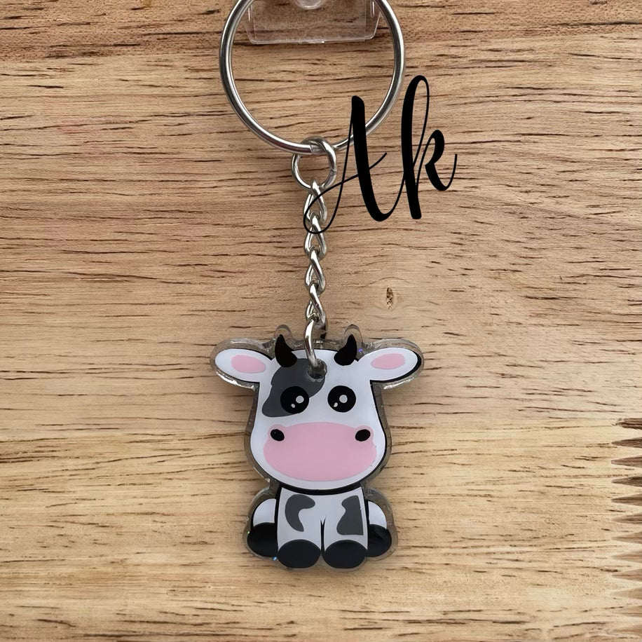 Cow Keychain