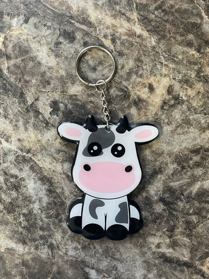 Cow Keychain